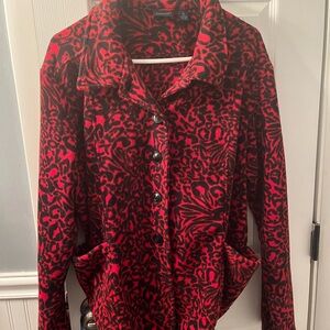 Westbound Red and Black Patterned Button-Down Shirt